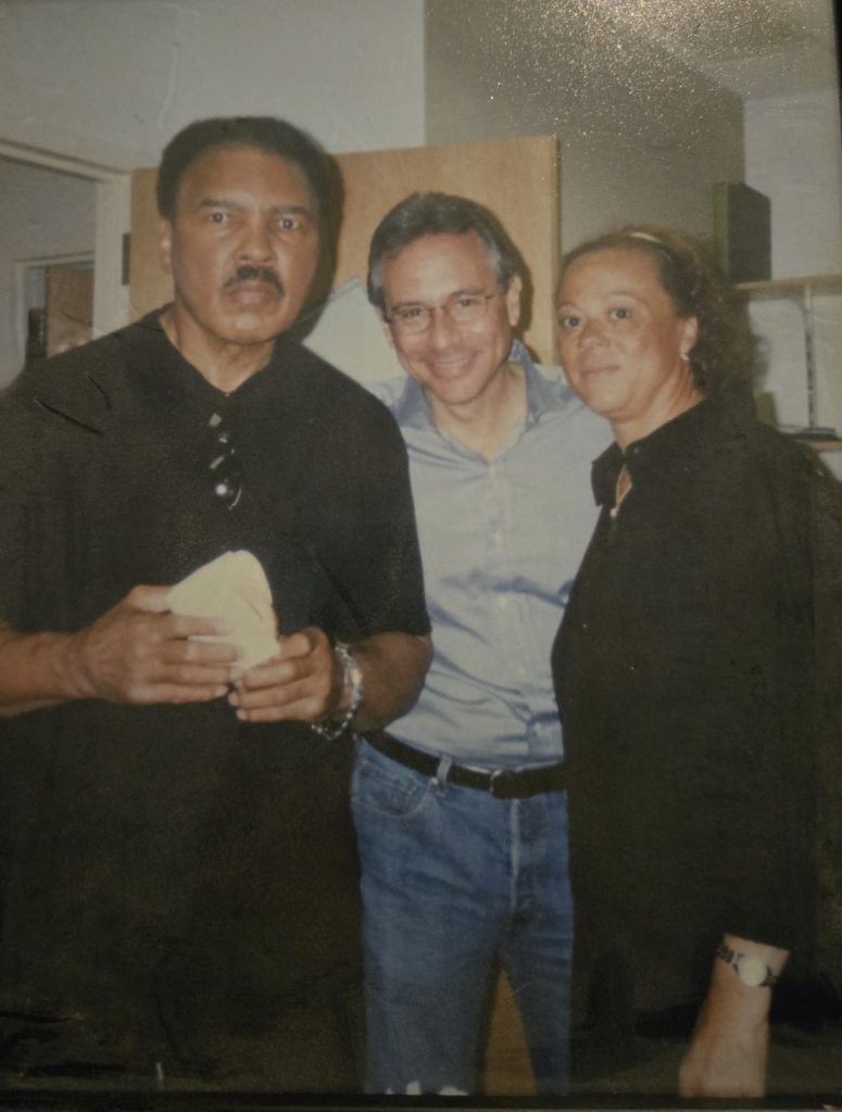 Gary Goldstein with Boxer Mohammad Ali and his wife